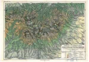 Kořistkova mapa Vysokých Tater
