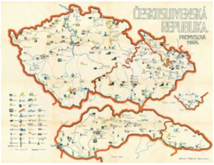 Hospodářská mapa Československa