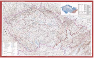 Mapa vyšších geomorfologických jednotek ČR 1 : 500 000