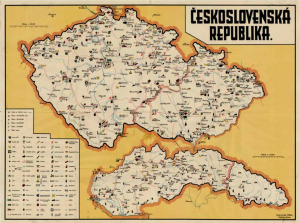 Obr. 17: Mapa ČESKOSLOVENSKÁ REPUBLIKA. (zmenšeno)