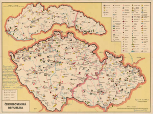 Obr. 20: Mapa s vlastním přípisem Jana Přibyly (zmenšeno)