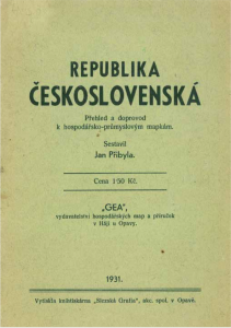 Obr. 22: Průvodce k mapám z roku 1931 (archiv autora)